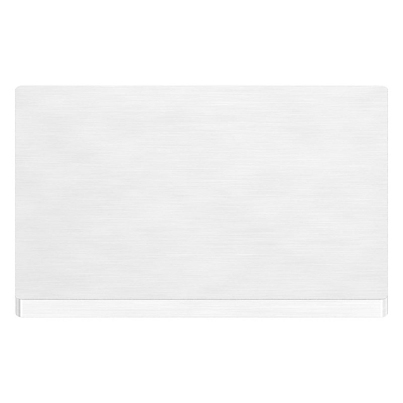 Ankerplatte, 100x100x6mm, mit Längsschliff, V2A