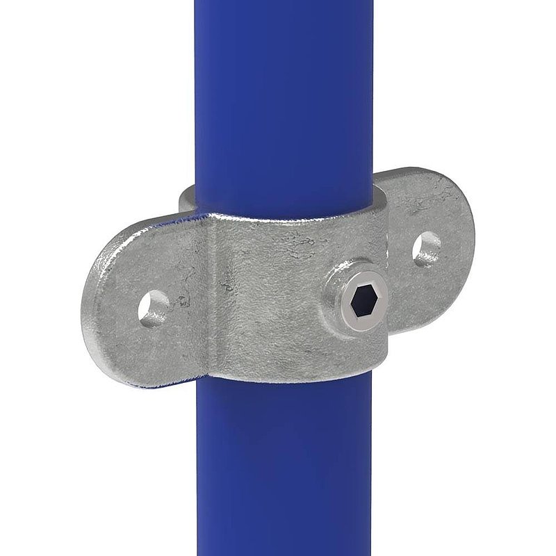 Halter mit 2 Laschen, 180°, für Rohr Ø 26,9mm