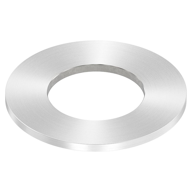 Anchor plate Ø 80x4mm, with round grinding, AISI304