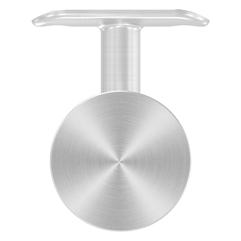 Handlaufhalter für Glas, Handlaufanschlussplatte 42,4mm, V4A