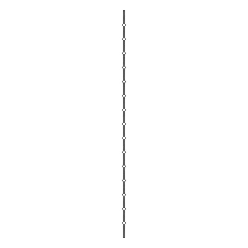 Lochleiste S235JR, 14x14mm, Lochabstand 124mm, 2000mm