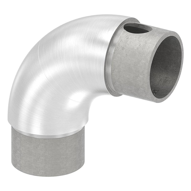 Rohrbogen verstellbar, hohl für Kabeldurchführung, für 42,4x2,0mm, V2A