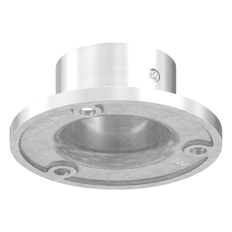 Wall and floor anchor, for tube 33.7 mm, AISI304