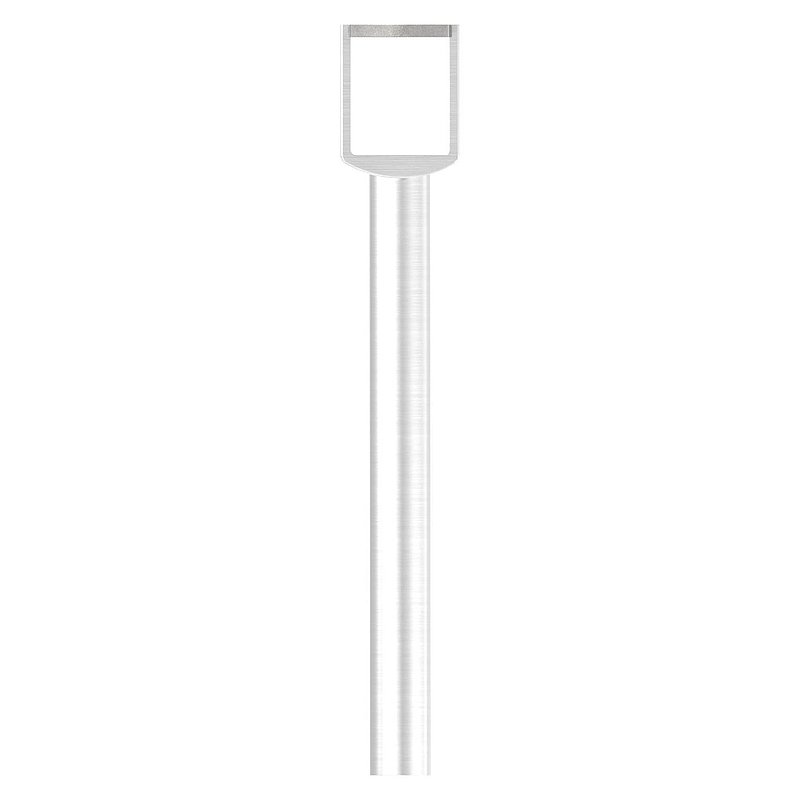 Goupille avec plaque de raccordement pour main courante LED, creuse, V2A