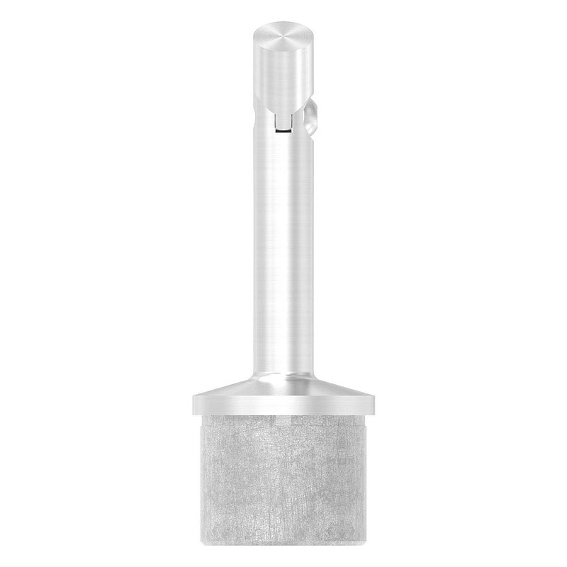 Rohrabschlussstopfen mit Gelenkstift für Rohr 42,4x2,0mm, V2A