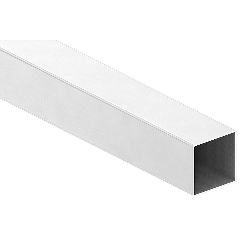 Quadratrohr, 60x60x2,0mm, L: 6000mm, V2A