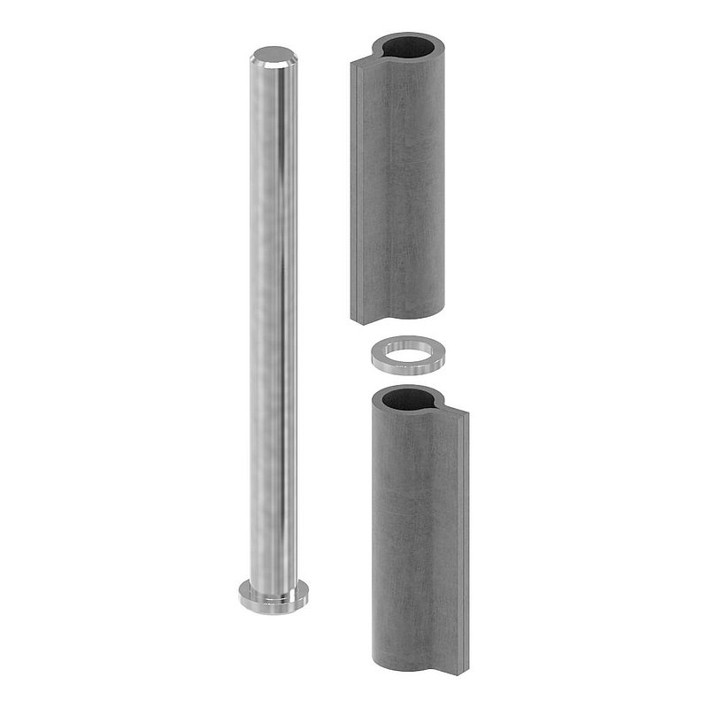 Weld-on hinge 2-piece heavy