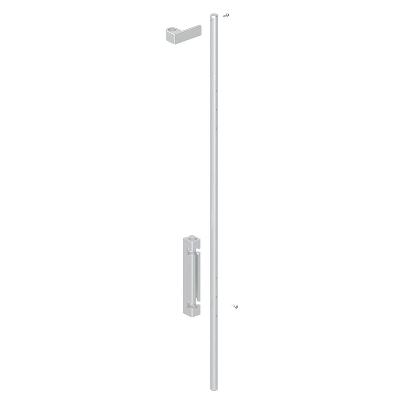 Bodenriegel XL mit Länge 1000mm, zum Anschrauben, blank
