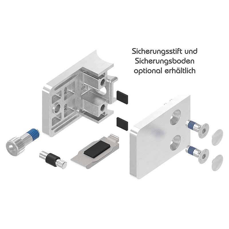 glassclamp Mod. 36, connection: 33,7mm, AISI304