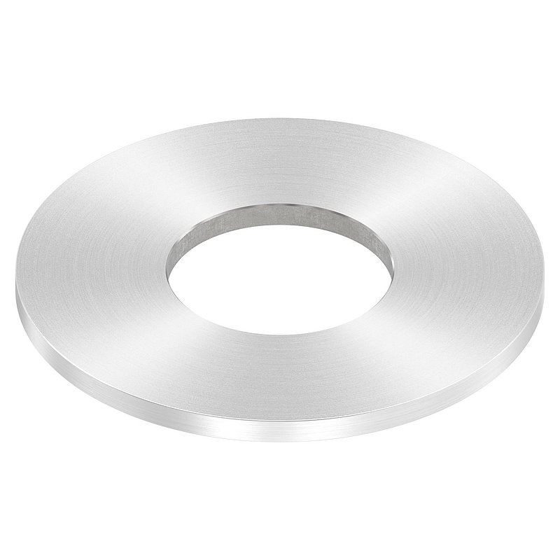 Anchor plate Ø 80x4mm, with round grinding, AISI304