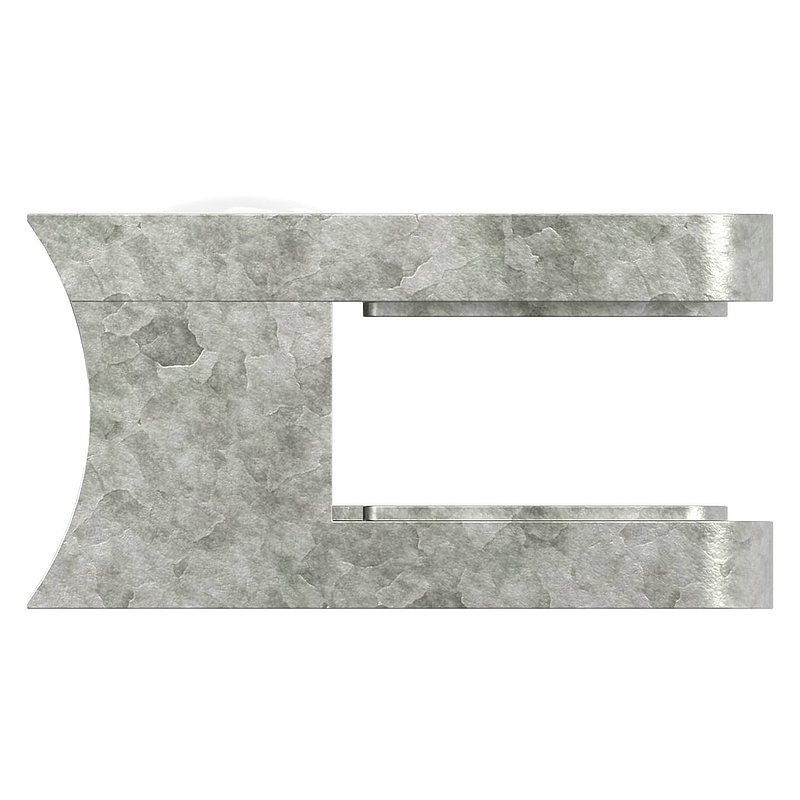 Pince à verre modèle 11, jonction: 42,4mm, zinc brut
