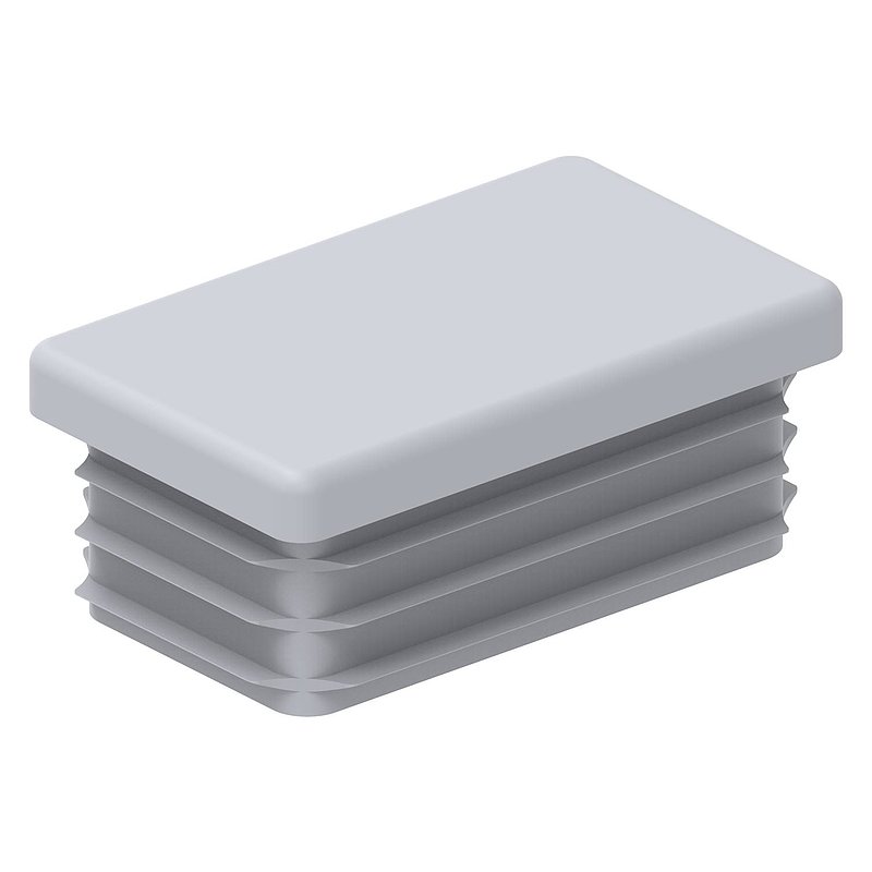 Kunststoffkappe für Rechteckrohr 50x30mm