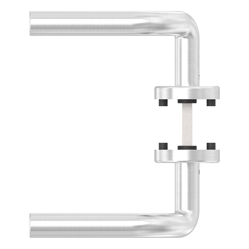 Pair of lever handles, rotatable, AISI304