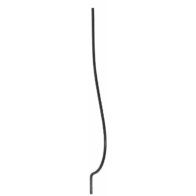 Korbgitterstab 12x12mm, gehämmert, H: 1000mm