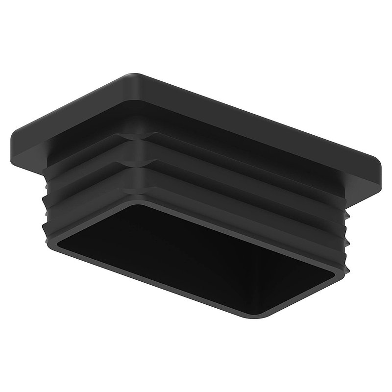 Plastic end cap for rectangular tube 50x30mm