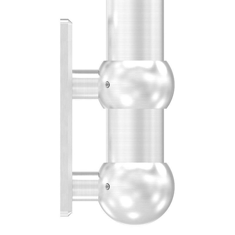 Wandbefestigung für Geländerpfosten 48,3mm, V2A
