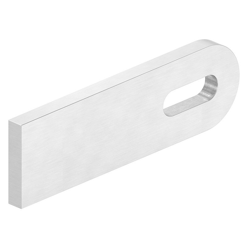 Anschweißlasche, 100x30x6mm, geschliffen, V2A
