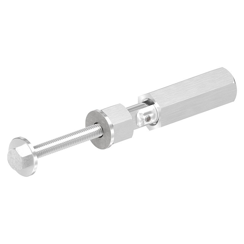 Embout fileté à monter soi-même avec articulation, pour câble 5mm, V2A
