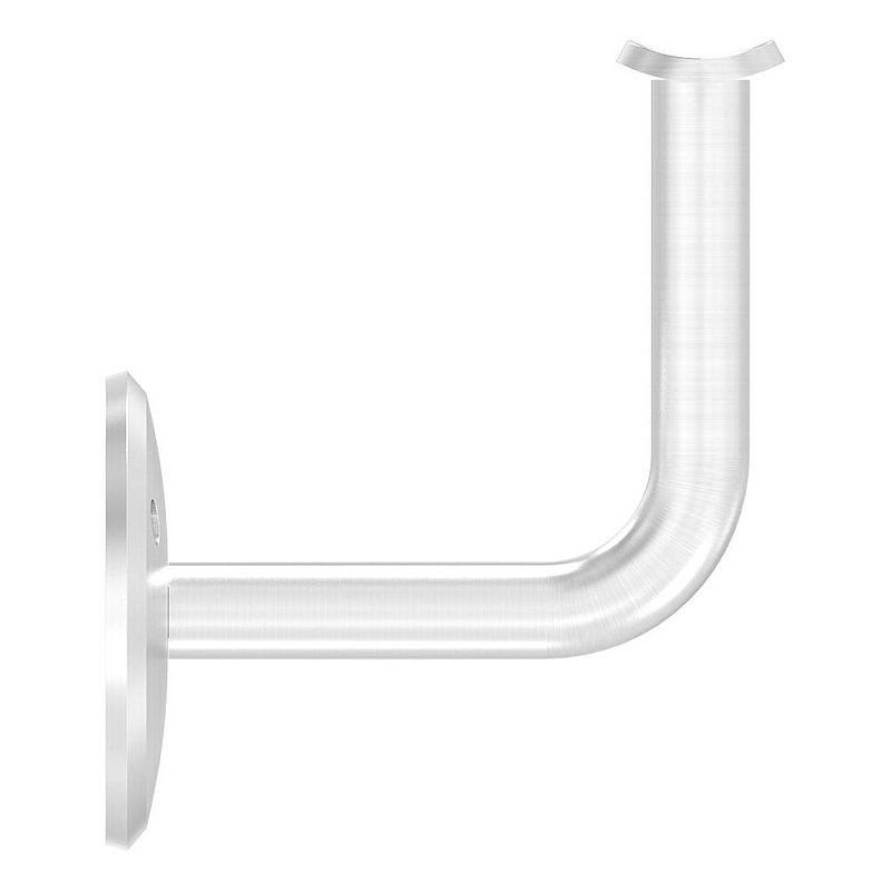 Support mural avec plaque de fixation pour main-courante de Ø 42,4mm, embase et étrier vissé, V2A