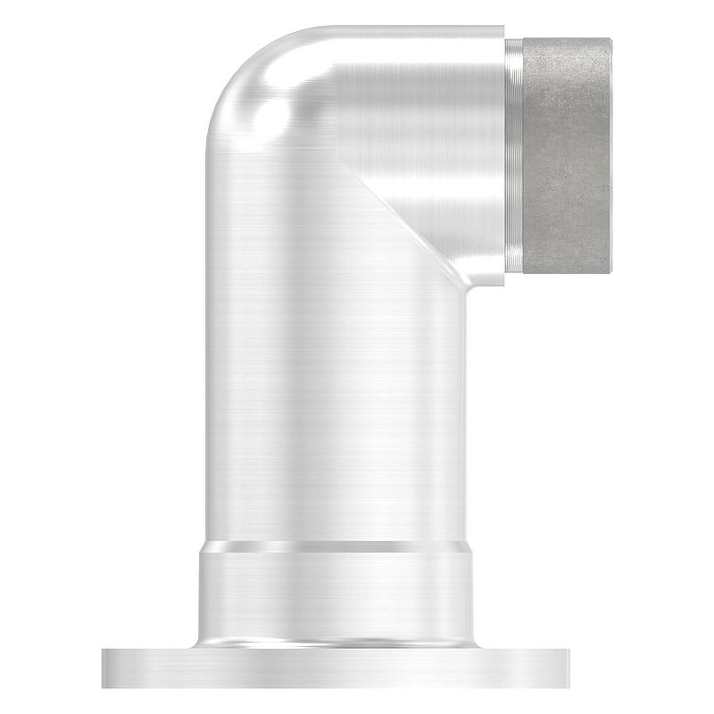 Fixation murale 90° longue, pour tube Ø 42,4x2,0mm, V2A