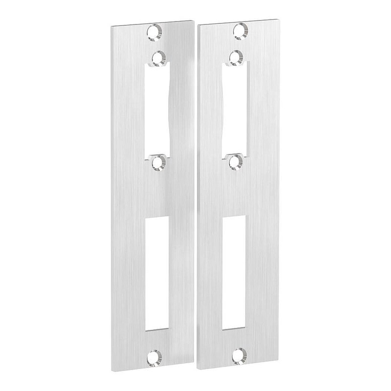 Edelstahlschließblech 172x46x3,0mm, für Abstand 72mm, V2A