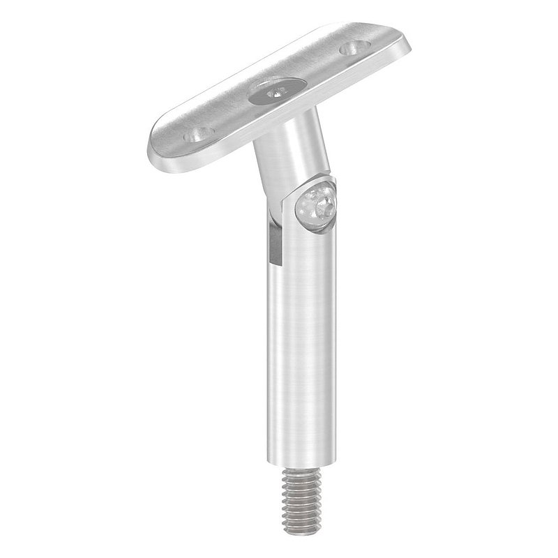Tige articulée avec plaque de raccordement de mains courantes 42,4mm, V2A