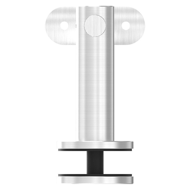 Handlaufhalter f. Glas, Gelenk, Handlaufanschlussplatte 42,4mm, V2A