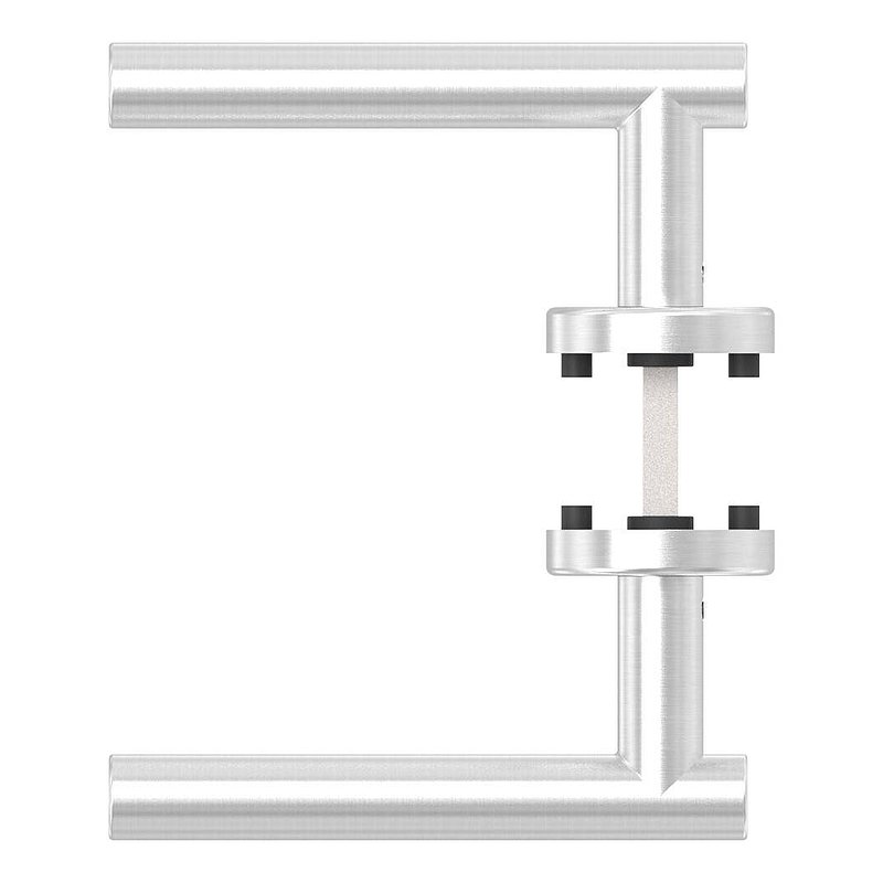 Pair of lever handles, rotatable, AISI304