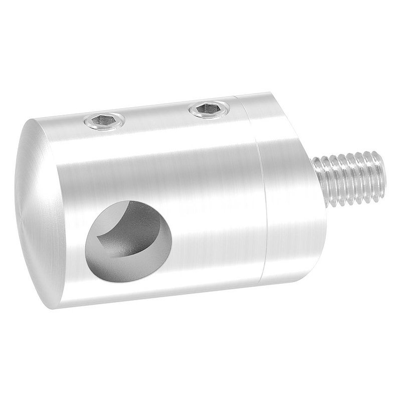 Querstabhalter für 42,4mm Rohr, 10,2mm Bohrung,V2A