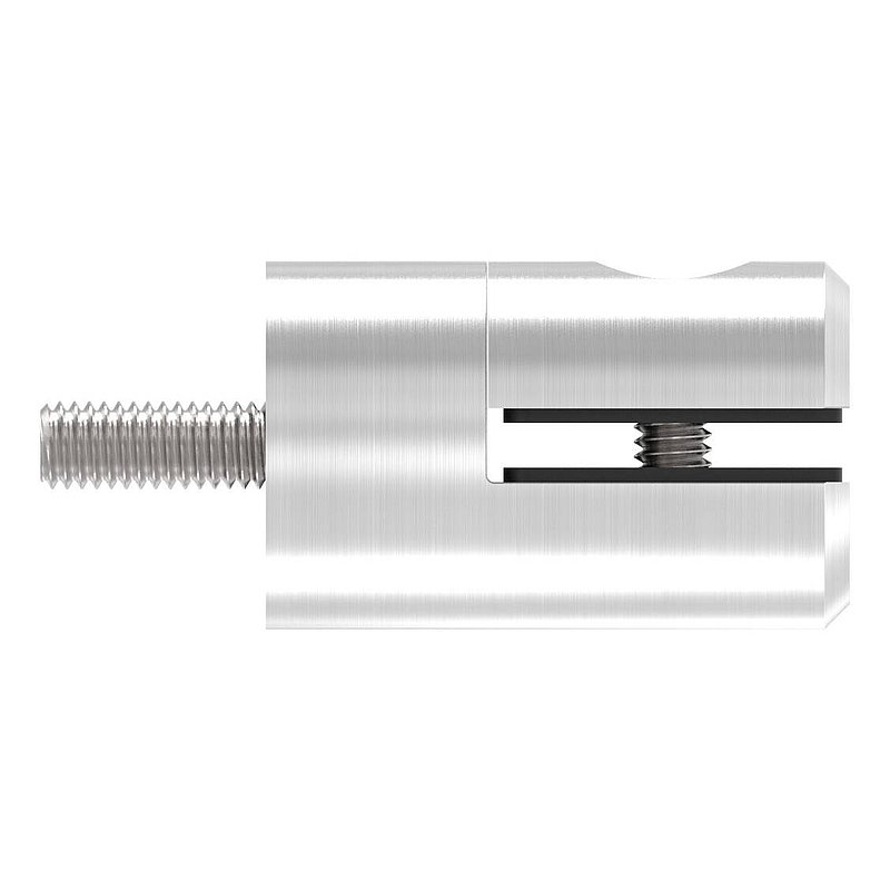 Blechhalter, Ø 25mm, Anschluss: gerade, V2A