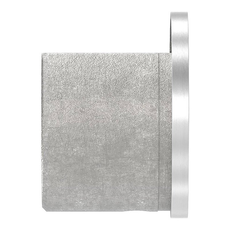 End cap, flat, for 48.3 mm slotted tube, AISI304