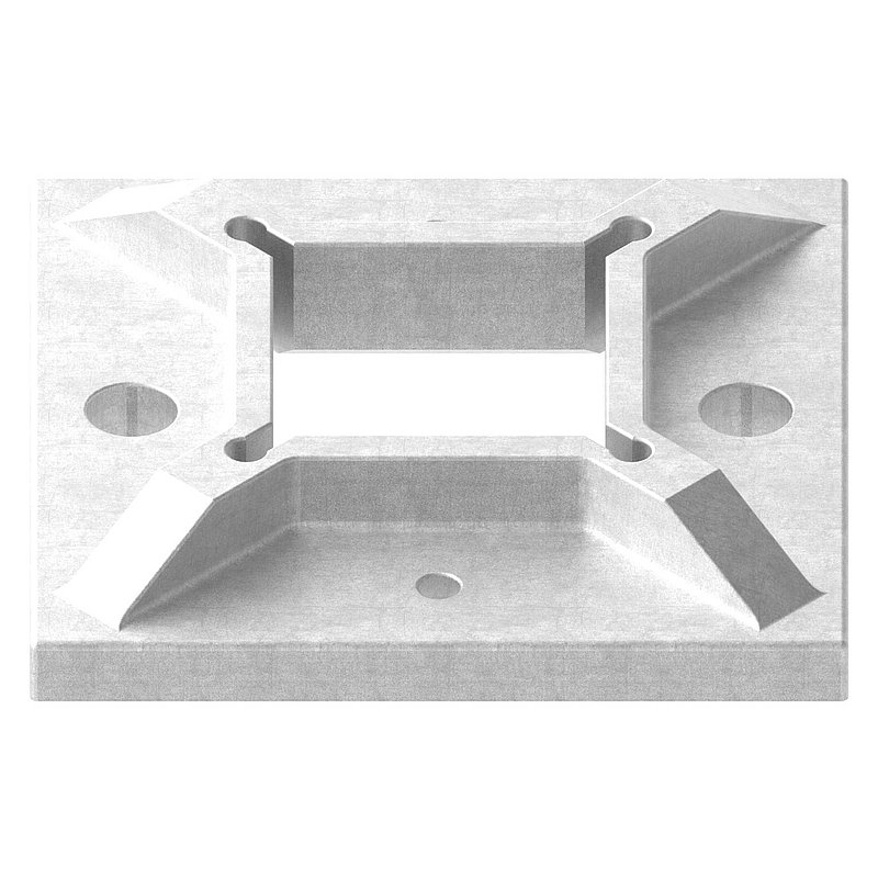 Wand- u. Bodenanker, 100x100x8mm, V2A
