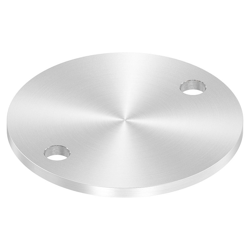 Ankerplatte Ø 120x6mm, mit Rundschliff, V2A