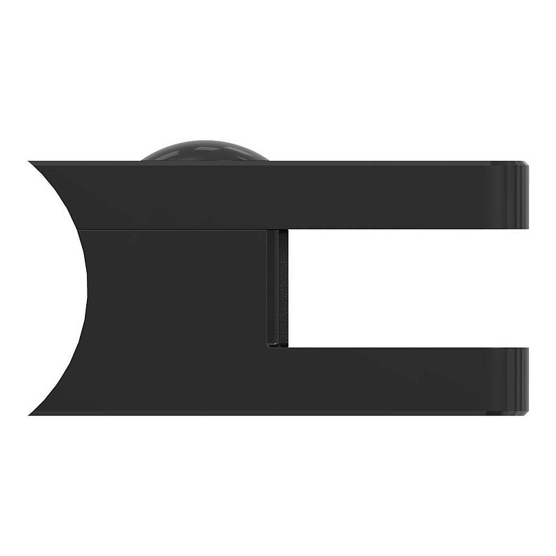 Glasklemme Mod. 31, Anschluss: 42,4mm, Zink roh pulverbeschichtet RAL 9005 matt