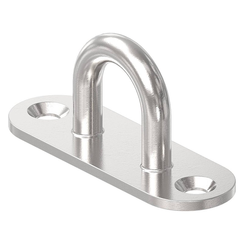 Befestigungsöse mit ovaler Platte V4A