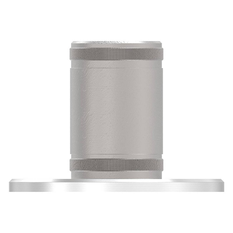 Ancrage mural et au sol avec striures, pour tube 48,3x2,5mm, V2A