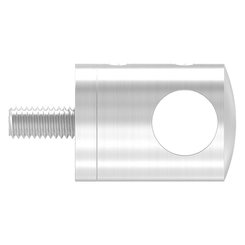 Querstabhalter für geraden Anschluss, 12,2mm Bohrung, V2A