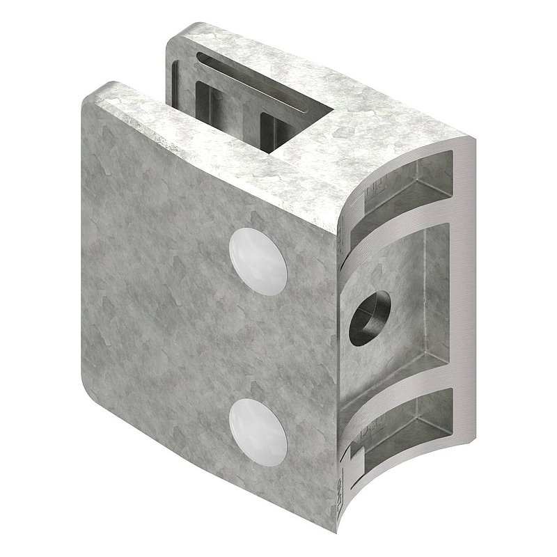 Glass terminal Mod. 35, connection: 60.3mm, raw zinc
