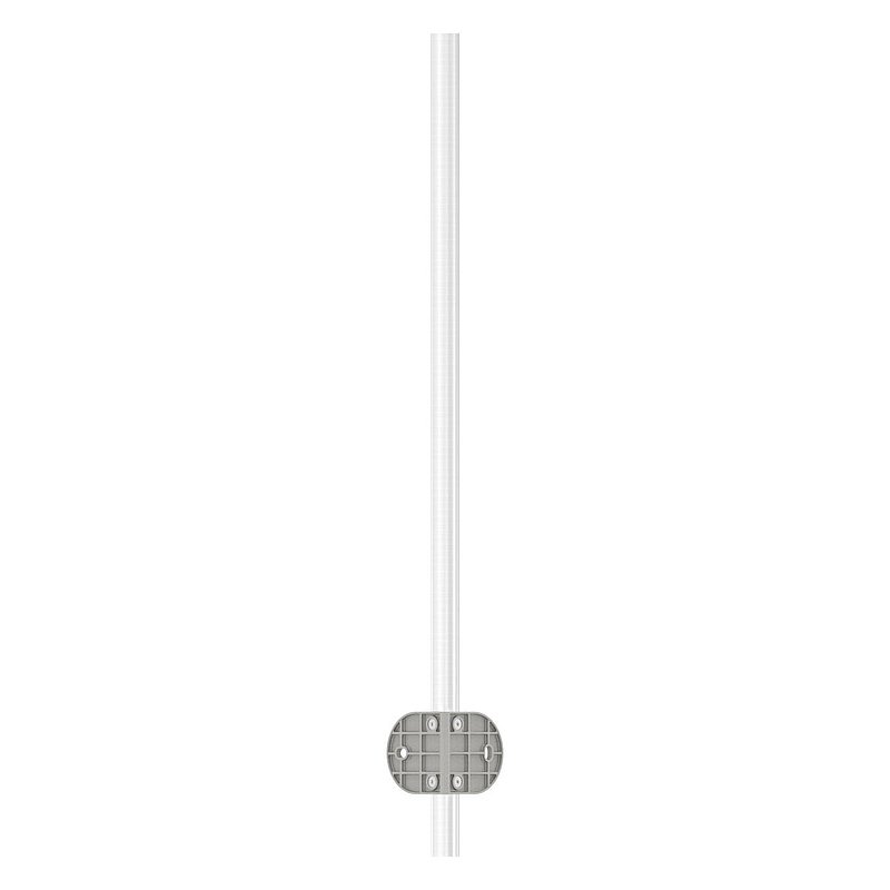 Stainless steel post AISI304 for wall mounting for 90° inner corner, H: 1190mm