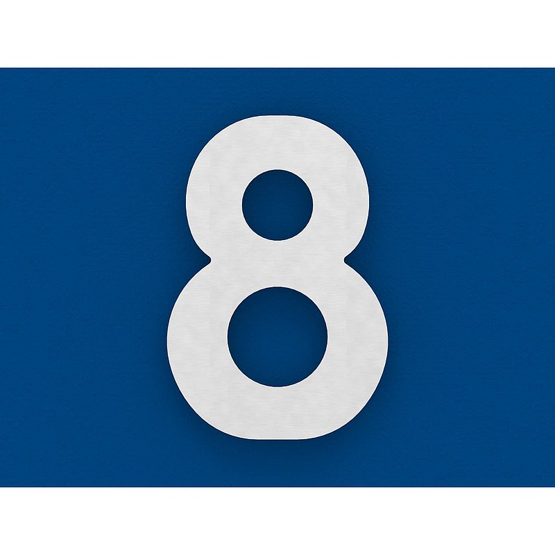 house number 8 - "large", AISI304