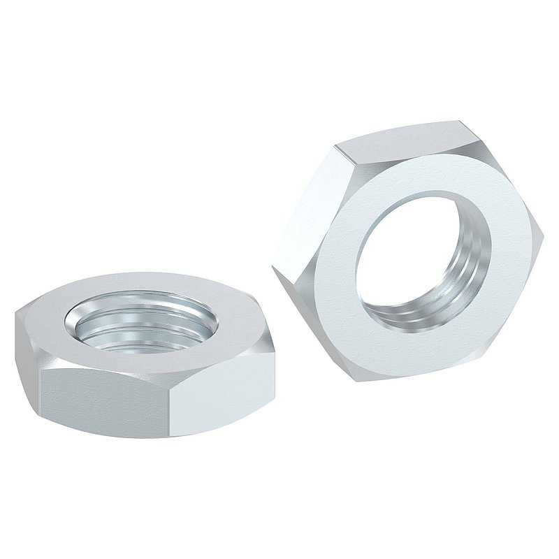 Hexagon nut M20, flat shape