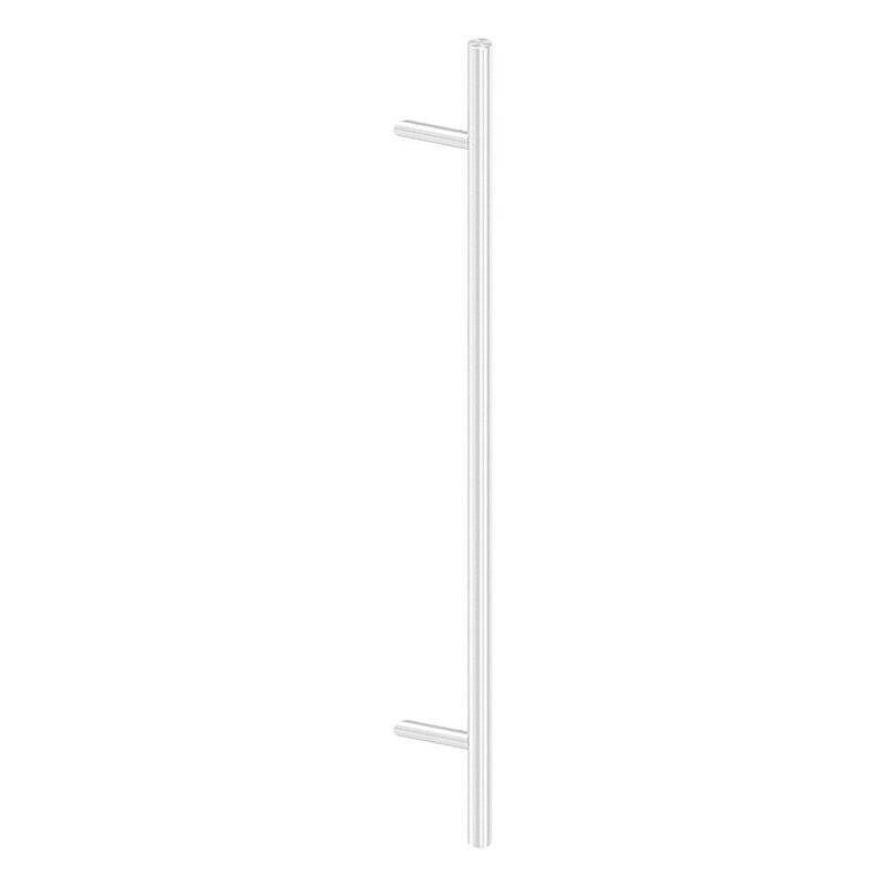 Stoßgriff inkl. Halter mit 45° Schräge 45° mit L: 1,2m, V2A
