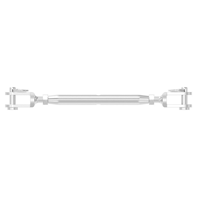 Wantenspanner Gabel/Gabel mit Gewinde M5, V4A
