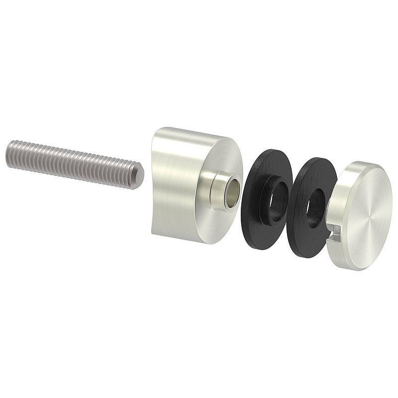 Glass point holder 30mm, connection: 42.4mm, VA effect