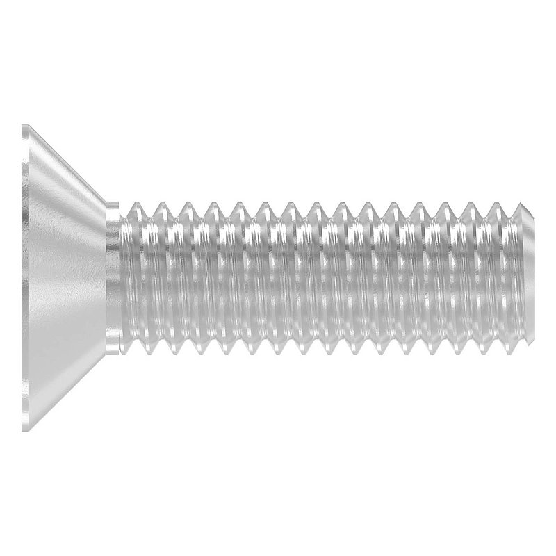 Countersunk head screw M6x20, AISI316, ISO 10642