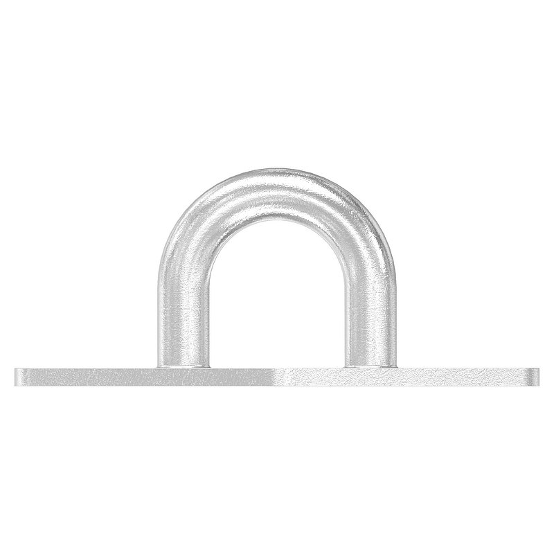 Fixing eyelet with square plate AISI316
