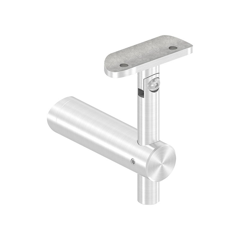 Handrail holder with joint, handrail connection plate 42.4 mm, AISI304