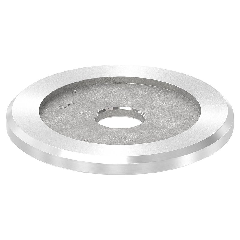 Adapterplatte Ø 60mm für Rohr 42,4mm, V2A
