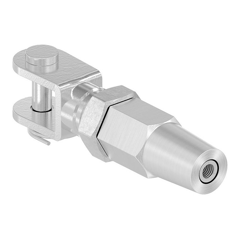 Fork terminal for self-assembly for cable Ø 4mm, AISI316