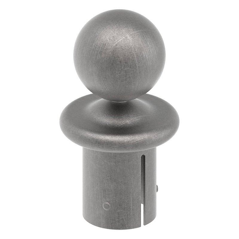 Kugelrohrknopf Eisen für 48,3mm